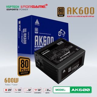 Nguồn PSU VSPTECH - IFORGAME AK600 80PLUS BRONZE