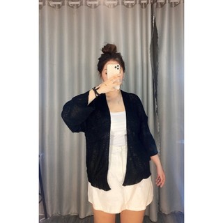 [DT Bigsize] Áo khoác Cadigan len mỏng Bigsize không nút freesize 60-90kg
