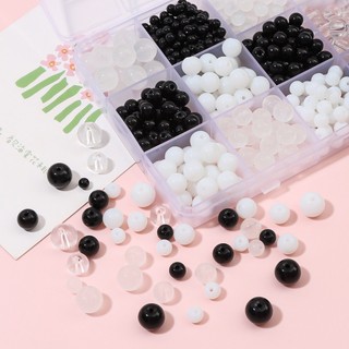 Hạt tròn đá 4/6/8/10 làm trang sức phụ kiện đồ handmade