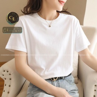 Áo thun nữ form vừa tay ngắn cổ tròn thời trang bassic chất đũi cao cấp loại đẹp A1