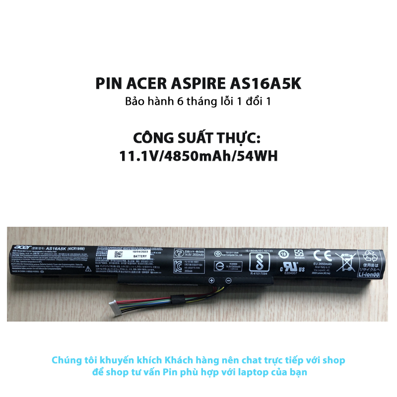 Pin laptop Acer Aspire F5-573, E5-475, E5-476, E5-523, E5-533, E5-575, E5-576, ES1-422, ES1-432, V3-374