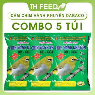 [ COMBO 5 TÚI ] Cám Chim VÀNH KHUYÊN 1 túi 150g, Thức ăn cho chim cảnh Dabaco, chim khỏe, lông mượt, hót hay