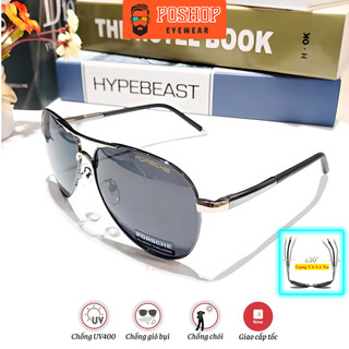 Kính mát nam POSHOP phân cực chống chói tia uv kiểu phi công dễ đeo thời trang 8503