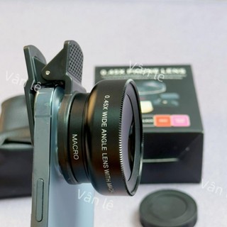 Ống kính kẹp điện thoại chụp ảnh siêu rộng 2 trong 1
