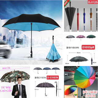 [5❤️][FREESHIP]DÙ ĐI MƯA , CHE NẮNG 2 LỚP GẤP NGƯỢC, 7 MÀU, J1125, WSJ, D1055pr, C1107A ( SIZE LỚN ) [HCM]