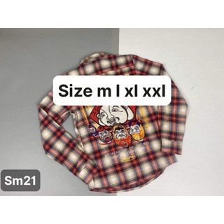 Sơ Mi Kẻ Thêu Hình Hot