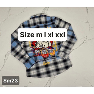 Sơ Mi Kẻ Thêu Hình Hot