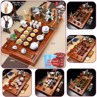 【Mới về】Bàn trà điện thông minh giá rẻ có đủ khay bàn, bếp pha trà, ấm chén gốm sứ nhiều mẫu đẹp tùy chọn theo sở thích