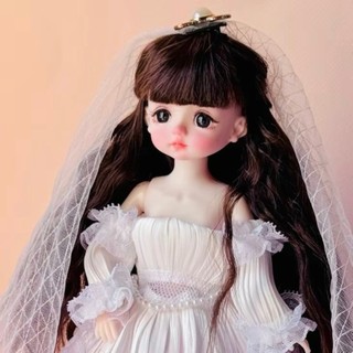 Búp bê bánh gạo 30cm thay tóc được kèm áo quần