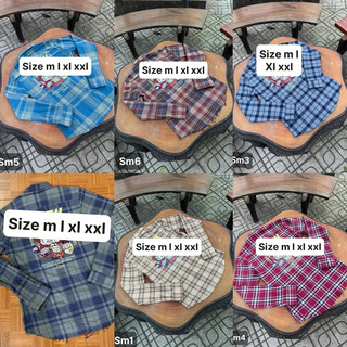 Áo sơ mi kẻ thêu hình hot