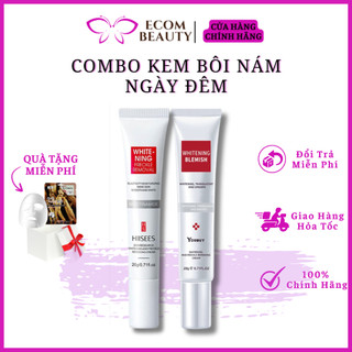 Combo kem nám tàn nhang YOUBUY HIISEES - Kem bôi ngày đêm dưỡng ẩm trắng da, mờ thâm nám, tàn nhang, chăm sóc da