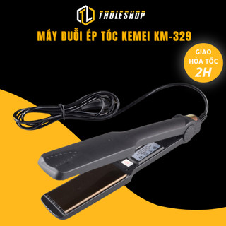 Máy duỗi tóc - máy ép thẳng tóc tạo kiểu 4 mức nhiệt kemei km-329, an toàn tholeshop 7647