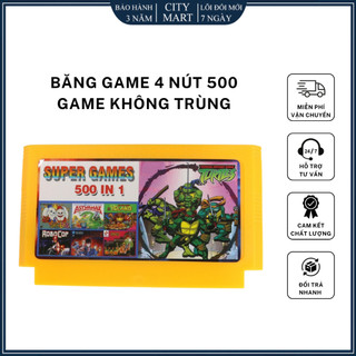 Băng game điện tử 4 nút 500 Game không trùng trọn bộ các game siêu kinh điển mọi thế hệ