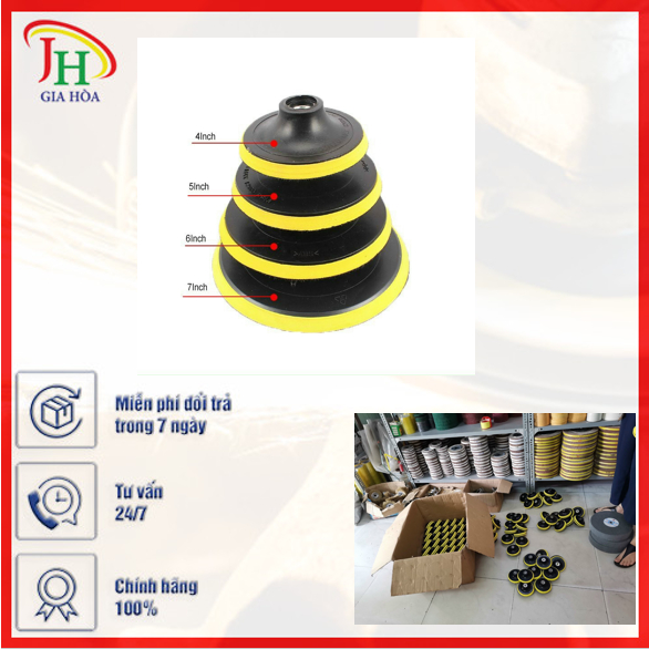 Đế Điện Chà Nhám size từ 100mm đến 125mm