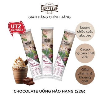 Finest Chocolate gói lẻ 22g - Cacao/Socola uống hảo hạng 70% cacao Đắk Lắk - Coffee 3F