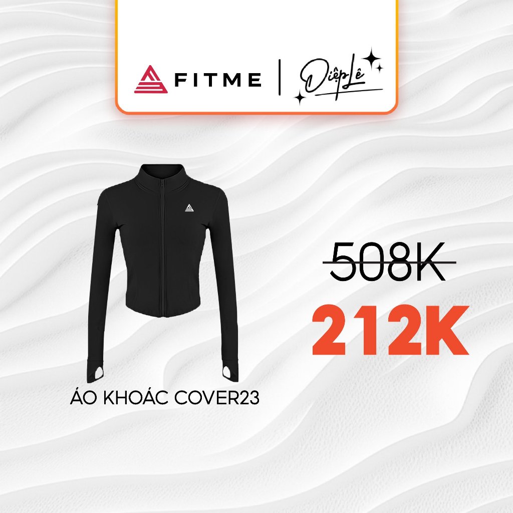Áo khoác croptop Fitme Cover23 tay dài tập gym yoga vải 2 lớp ôm body AKCV | BigBuy360 - bigbuy360.vn