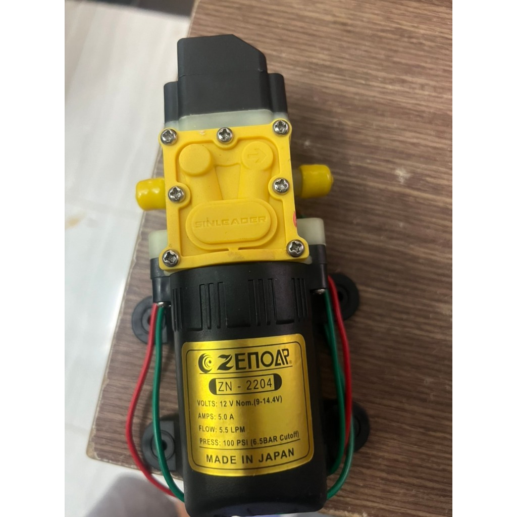 Bộ máy rửa xe mini 12V công suất 5L - bộ máy bơm mini 12v -zenoar