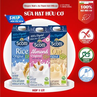Sữa Hạt Dinh Dưỡng Riso Scotti Nhập Khẩu Ý - Sữa Hữu Cơ, Sữa Organic dung tích 1L