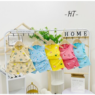 Bộ ba lỗ thun lạnh cho bé trai bé gái 7-15kg