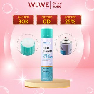 Chai xịt tạo bọt vệ sinh giày William Weir 600ml, vệ sinh nội thất ô tô, nhà bếp, đồ gia dụng