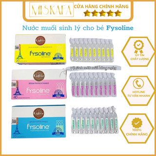 Fysoline, Nước Muối Sinh Lý Pháp - Giúp Vệ sinh mắt, mũi, miệng cho bé, Fysoline Hồng, Fysoline Vàng, Fysoline xanh