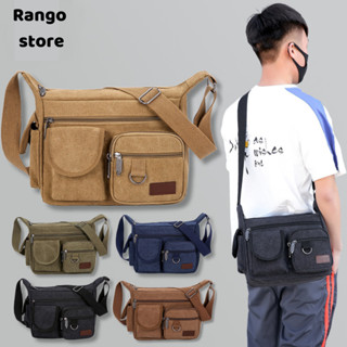  Túi Đeo Chéo Nam Vải Canvas Size 32cm RANGO Thời Trang Hàn Quốc Túi đeo chéo nữ Balo đi học 