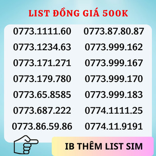 Sim mobifone số đẹp trả trước đầu 0776, 0777, 0778, sảnh, tam hoa