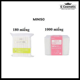 Bông tẩy trang Miniso 180, 1000 miếng