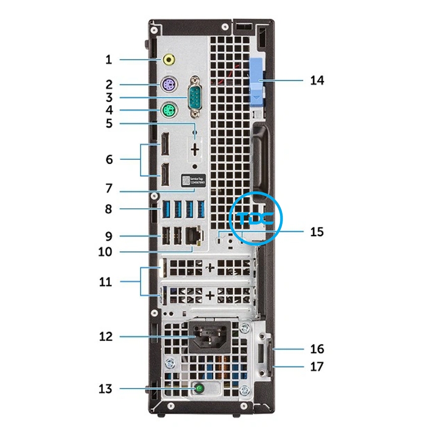 [Bán chạy] Cây máy tính để bàn Dell OptiPlex 7060 Core i7 8700 RAM 16GB Ổ CỨNG SSD 512GB +HDD 1TB  Bảo Hành 12 Tháng | BigBuy360 - bigbuy360.vn