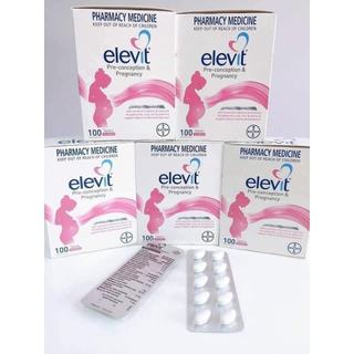 Viên Uống Elevit Úc Bổ Sung Vitamin Cung Cấp Dinh Dưỡng Cho Bà Bầu 100 Viên