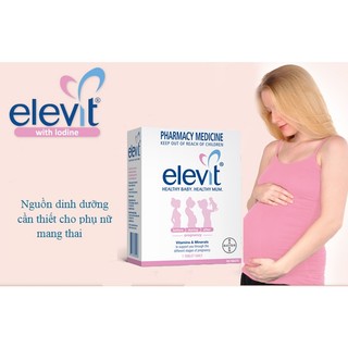 Viên Uống Elevit Úc Bổ Sung Vitamin Cung Cấp Dinh Dưỡng Cho Bà Bầu 100 Viên
