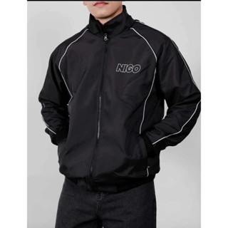 Áo Khoác 2 Lớp Dày Dặn,Thiết Kế Đường Viền,Cổ Đứng,Form Chuẩn,Thời Trang Cá Tính,Đường Phố