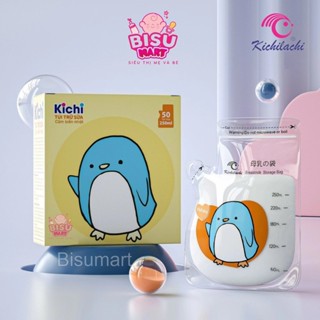 Hộp 50 túi trữ sữa Nhật Kichilachi 250ml siêu xinh