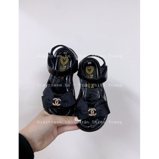 Dép quai hậu sandal, dép lê đẹp cho bé gái gắn nơ xinh, xăng đan xinh cho bé gái