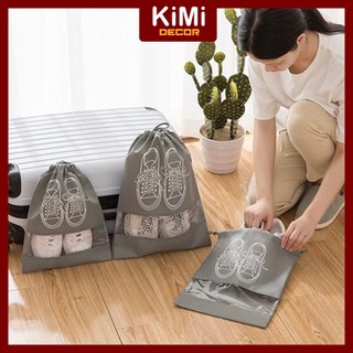 [FREESHIP 🎁] TÚI ĐỰNG GIÀY size lớn 44x32cm Đựng Giày Dép Dây Rút Chống Bẩn Đi Du Lịch Dã Ngoại - Kimi Decor