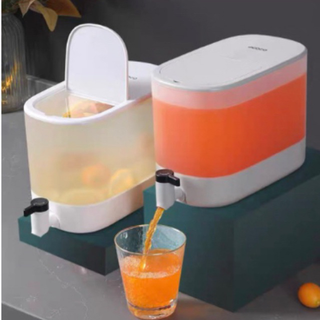 Bình Nhựa Đựng Nước ECOCO 4L Chịu Nhiệt Tốt Mẫu Mới, Bình Đựng Nước Có Vòi Để Tủ Lạnh, Bình Ngâm Nướ