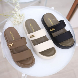 Dép bánh mì - dép đế su 2 quai ngang êm chân cao 5p qccc 6739