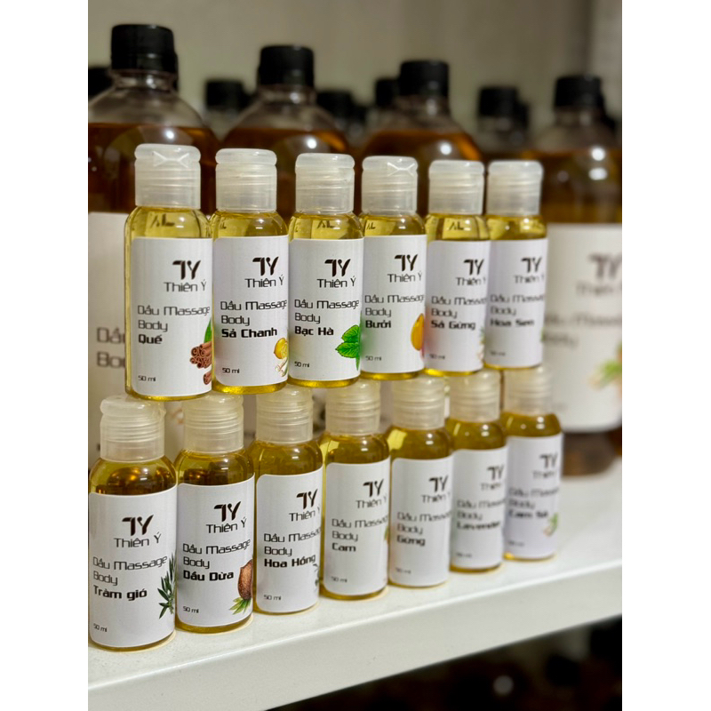 Mẫu Thử Dầu Massage Body 50ml, Dầu massage dưỡng ẩm làm mềm mịn da, lành tính trơn tốt ( Vui Lòng Mua từ 2 sản phẩm )