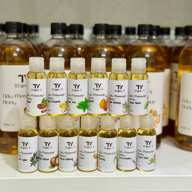 Mẫu Thử Dầu Massage Body 50ml, Dầu massage dưỡng ẩm làm mềm mịn da, lành tính trơn tốt ( Vui Lòng Mua từ 2 sản phẩm )