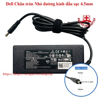 [Tròn Nhỏ] Sạc Laptop Dell 19.5V 4.62A chân kim nhỏ 4.5x3.0mm đường kính đầu sạc 4.5mm ZIN