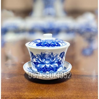 Bát sâm - Đồ thờ cúng - Bộ thờ men lam