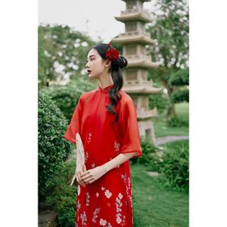 OLV - Áo dài AD Phúc Hy (Không kèm quần)