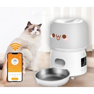 Máy ăn tự động cho mèo kết nối wifi Pute