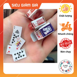  Mô hình bộ bài tây poker mini tí hon phụ kiện trang trí đồ chơi, thẻ bài