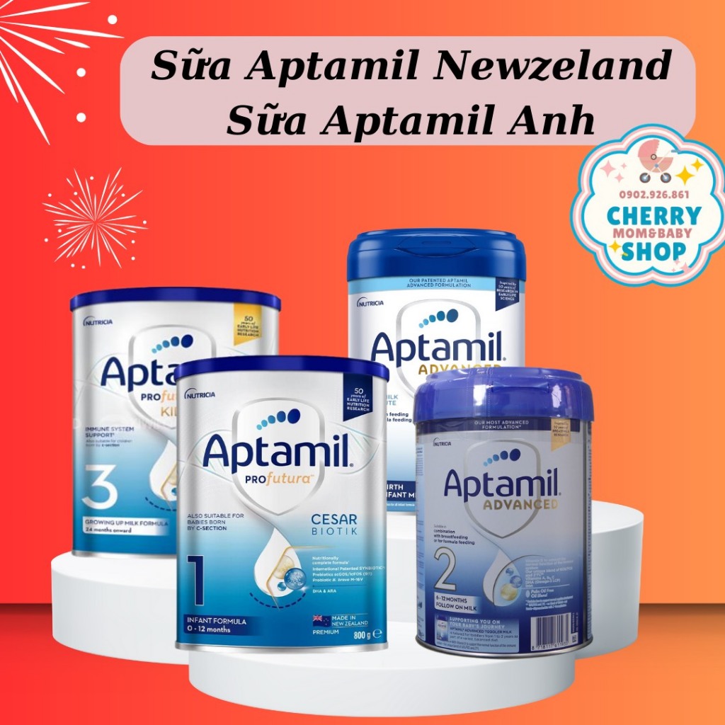 Sữa bột Aptamil - Aptakid New Zealand - Aptamil Anh hộp thiếc 800g cho bé