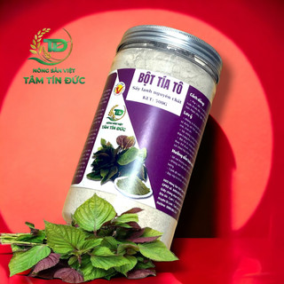 Bột lá tía tô nguyên chất 100% organic 500gr - giảm mụn, mờ thâm nám, sáng da