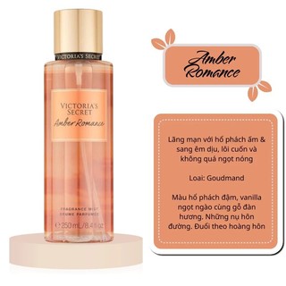 Xịt thơm toàn thân Amber Romance BBW