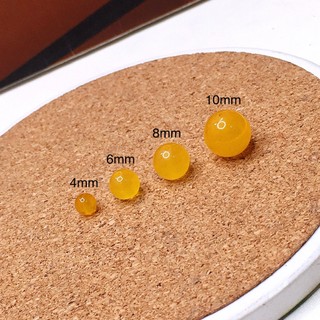 Hạt lẻ đá mã não vàng phong thủy hợp mệnh Kim - mệnh Thổ
