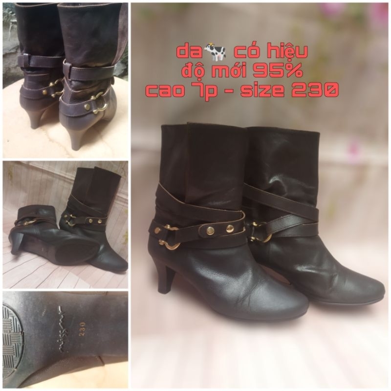 Giày si boot da chuẩn hiệu