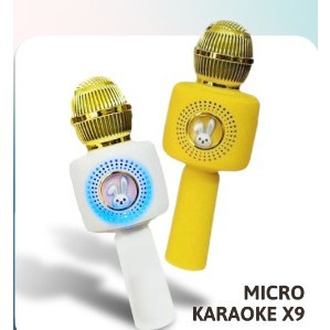 Micro Karaoke X9 Kèm Loa Bluetooth Không Dây Hình Thỏ